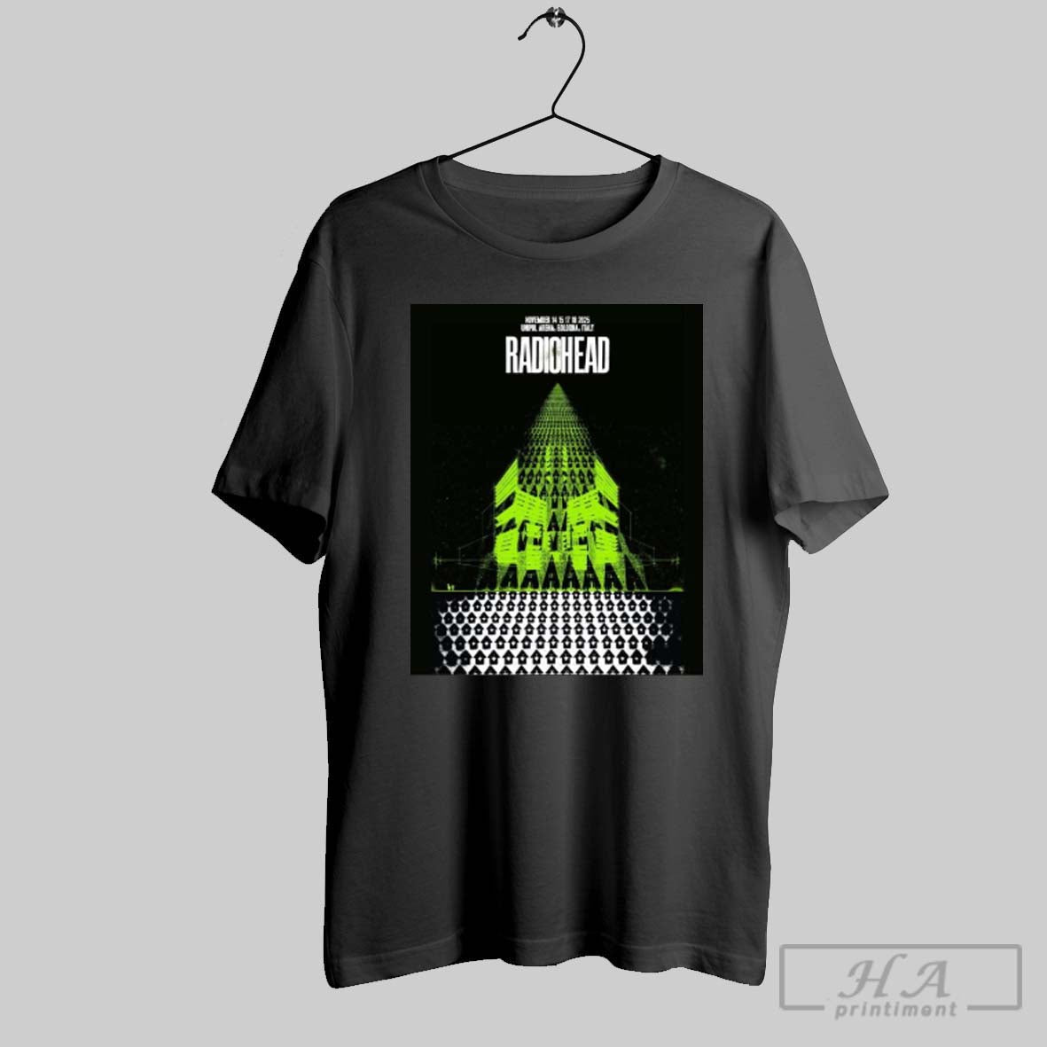 Official Radiohead Unipol Arena Bologna Italy - Adult & Kids T-Shirts, Sweatshirts & Hoodies apparel design preview 1