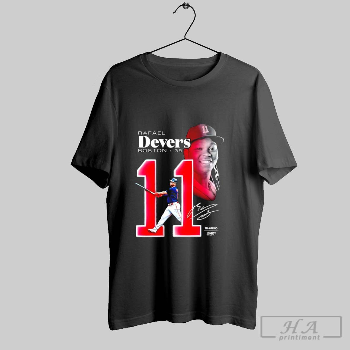 Official Rafael Devers Boston Red Sox 3b Players - Adult & Kids T-Shirts, Sweatshirts & Hoodies apparel design preview 1