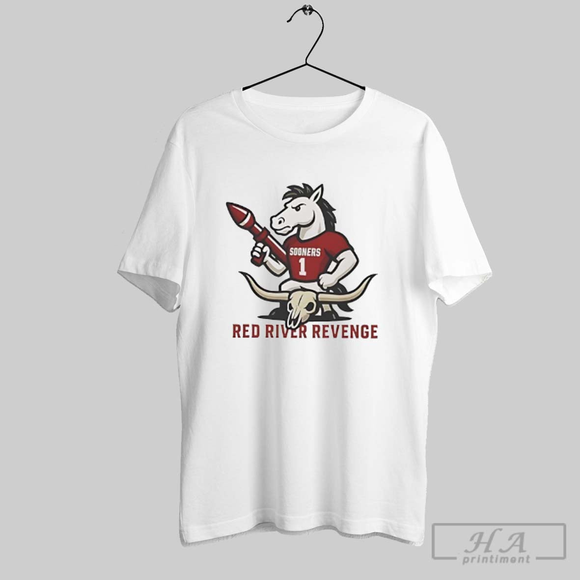 Official Red River Revenge Oklahoma Sooners - Adult & Kids T-Shirts, Sweatshirts & Hoodies apparel design preview 1