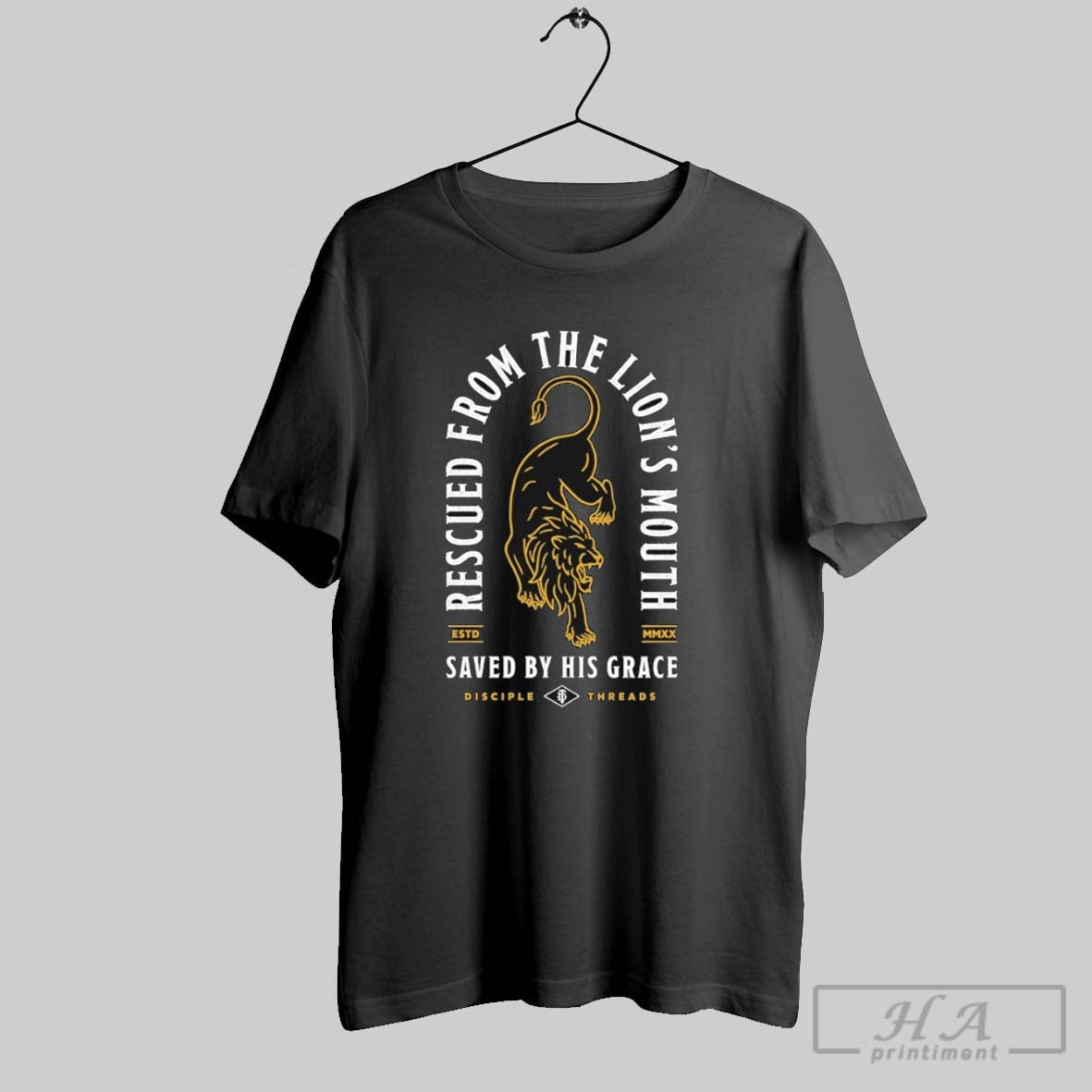 Official Rescued From The Lions Mouth Saved By His - Adult & Kids T-Shirts, Sweatshirts & Hoodies apparel design preview 1