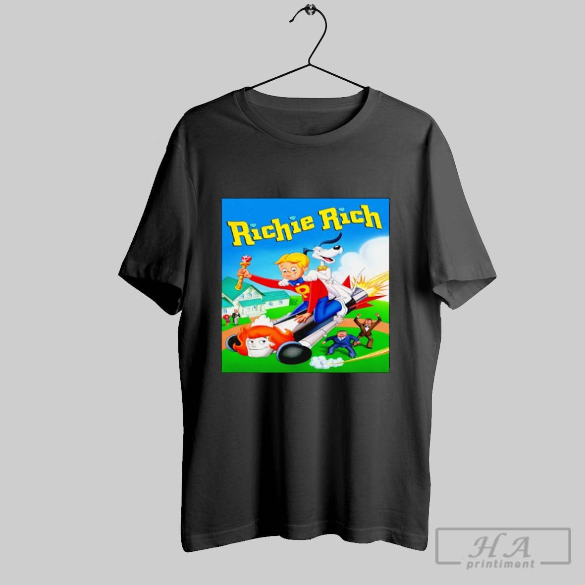Official Richie Rich 1984 Cartoon - Adult & Kids T-Shirts, Sweatshirts & Hoodies apparel design preview 1