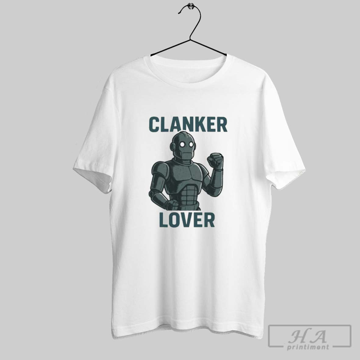 Official Robot Clanker Lover Meme Ringer - Adult & Kids T-Shirts, Sweatshirts & Hoodies apparel design preview 1