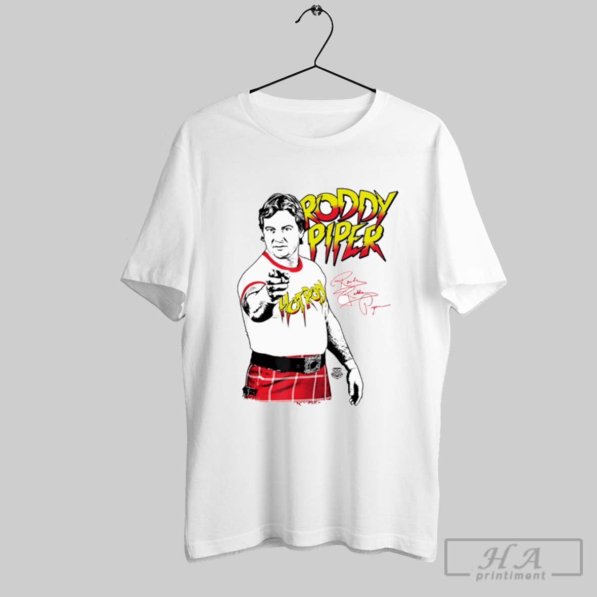 Official Roddy Piper Signature - Adult & Kids T-Shirts, Sweatshirts & Hoodies apparel design preview 1