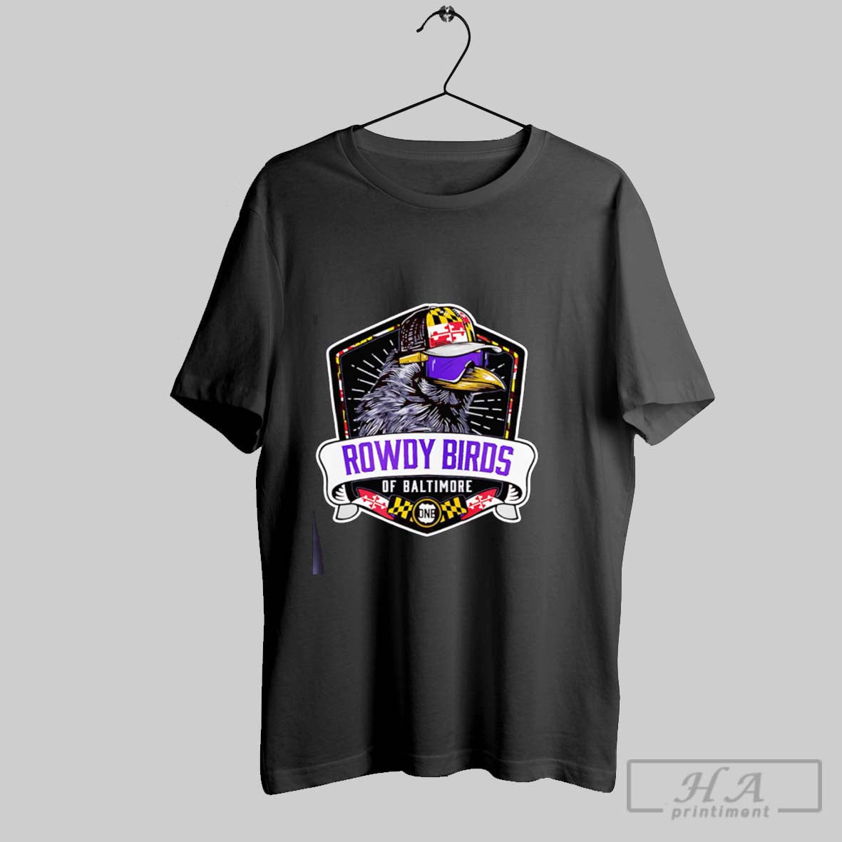 Official Rowdy Birds Of Baltimore - Adult & Kids T-Shirts, Sweatshirts & Hoodies apparel design preview 1