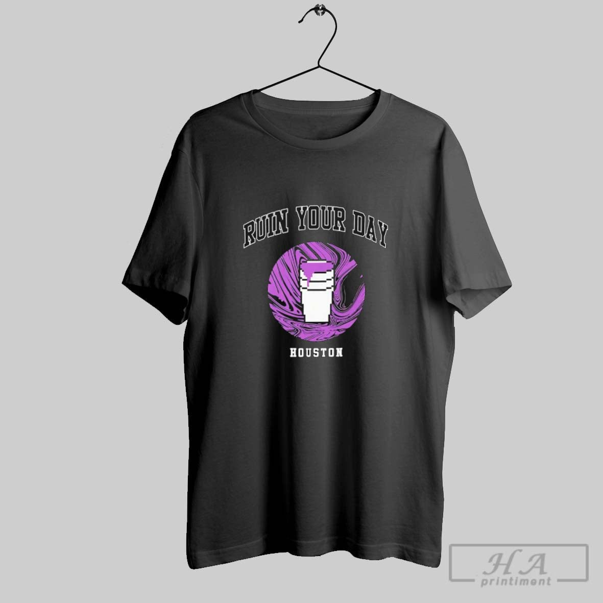 Official Ruin Your Day Houston Styrofoam Cup - Adult & Kids T-Shirts, Sweatshirts & Hoodies apparel design preview 1
