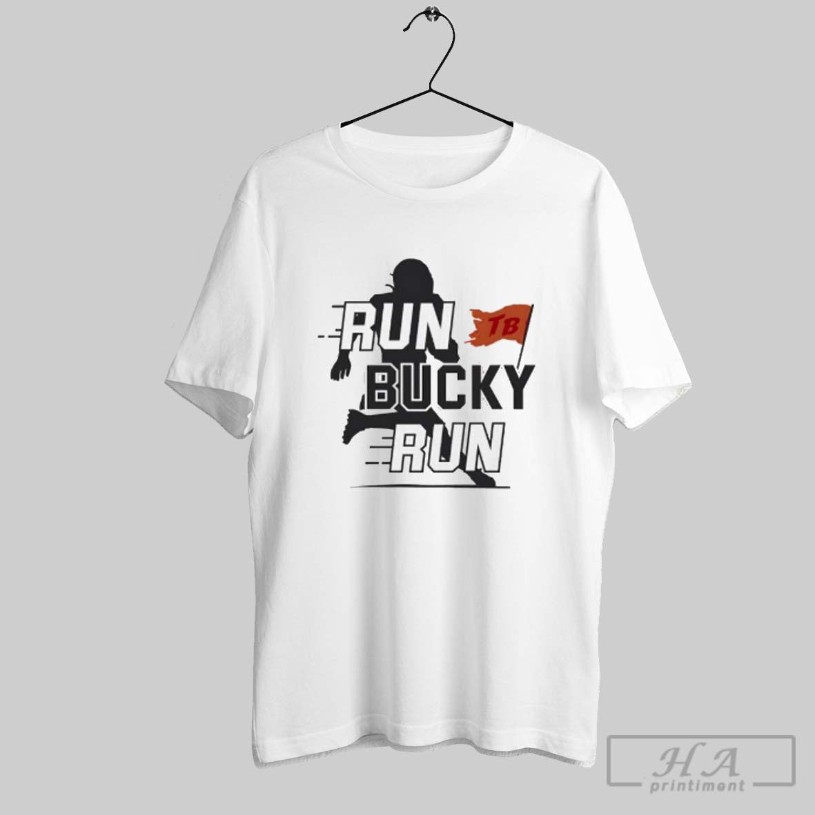 Official Run Bucky Tampa Bay Buccaneers - Adult & Kids T-Shirts, Sweatshirts & Hoodies apparel design preview 1