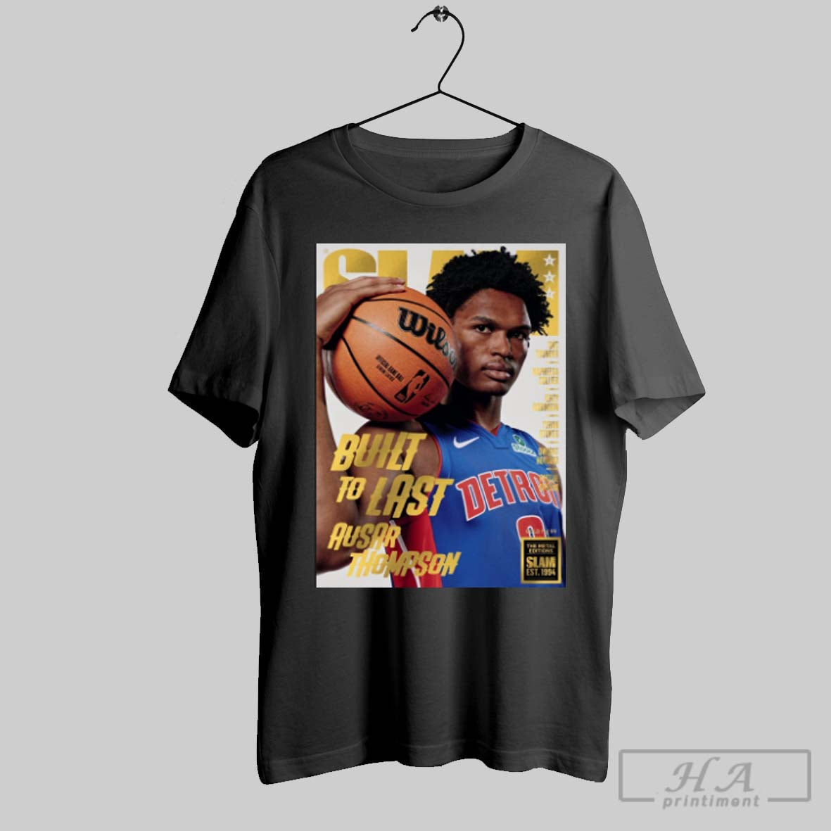 Official Slam 257 Gold Metal Ausar Thompson Built To - Adult & Kids T-Shirts, Sweatshirts & Hoodies apparel design preview 1