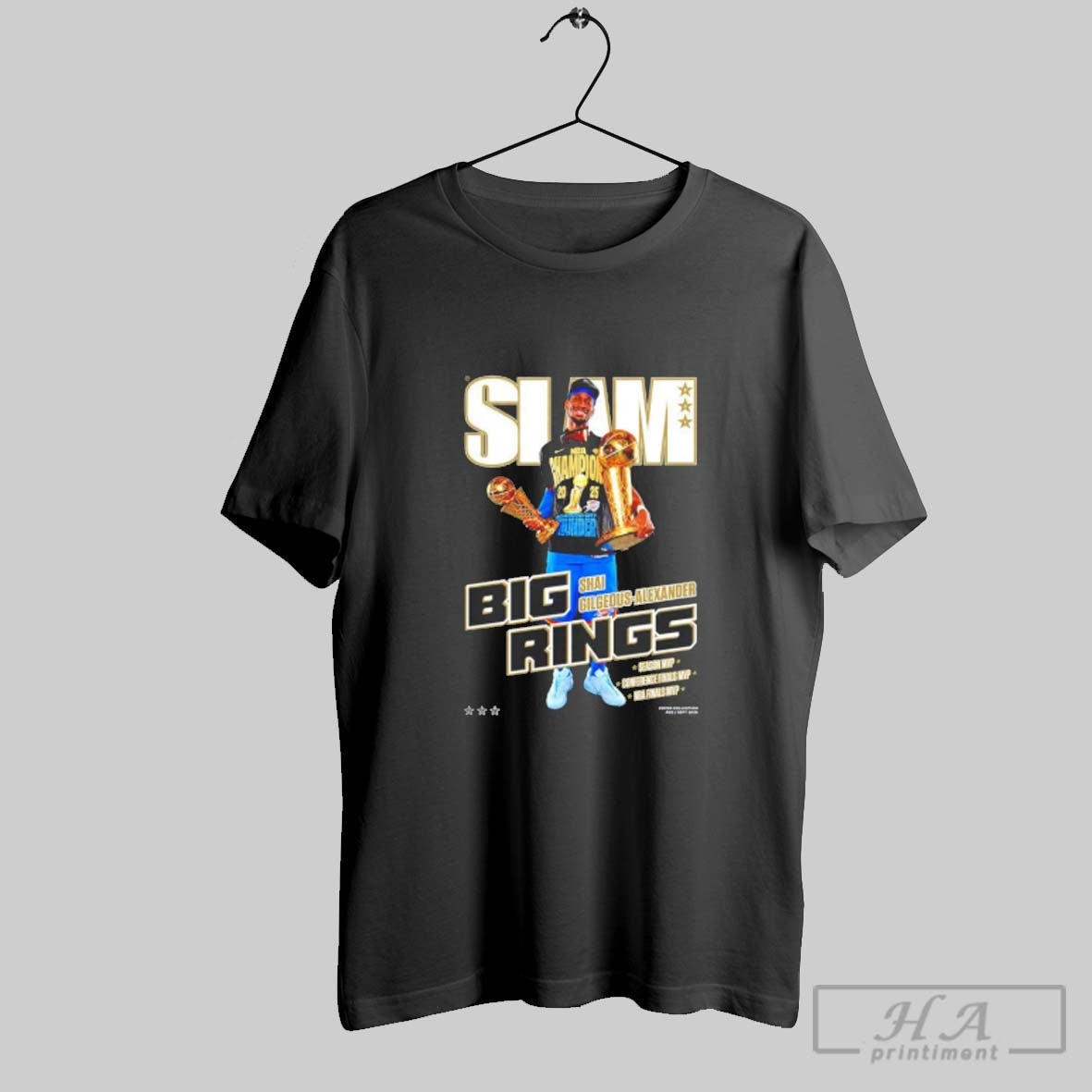 Official Slam Okc Thunder Shai Gilgeous Alexander Big - Adult & Kids T-Shirts, Sweatshirts & Hoodies apparel design preview 1