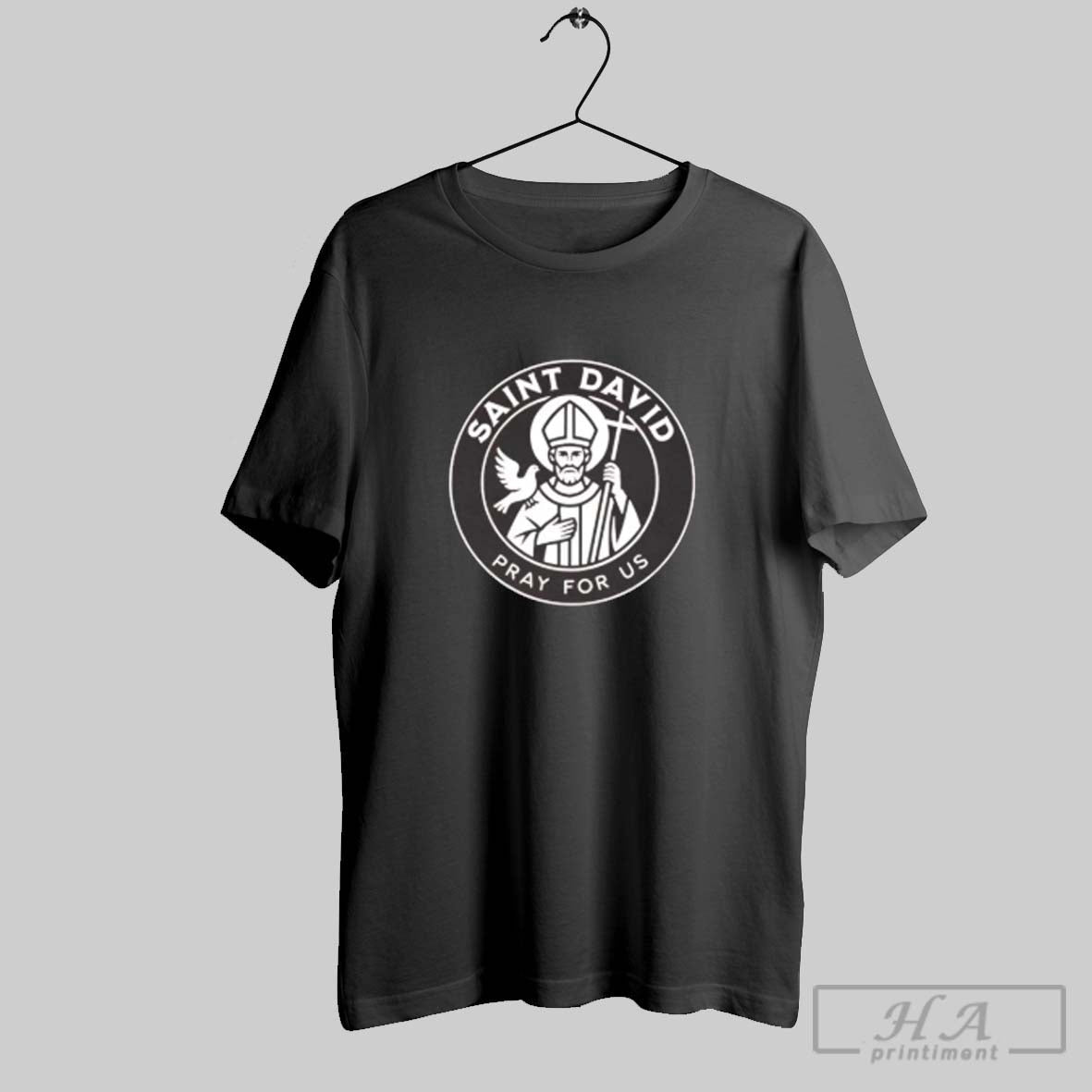 Official Saint David Pray For Us Ladies - Adult & Kids T-Shirts, Sweatshirts & Hoodies apparel design preview 1
