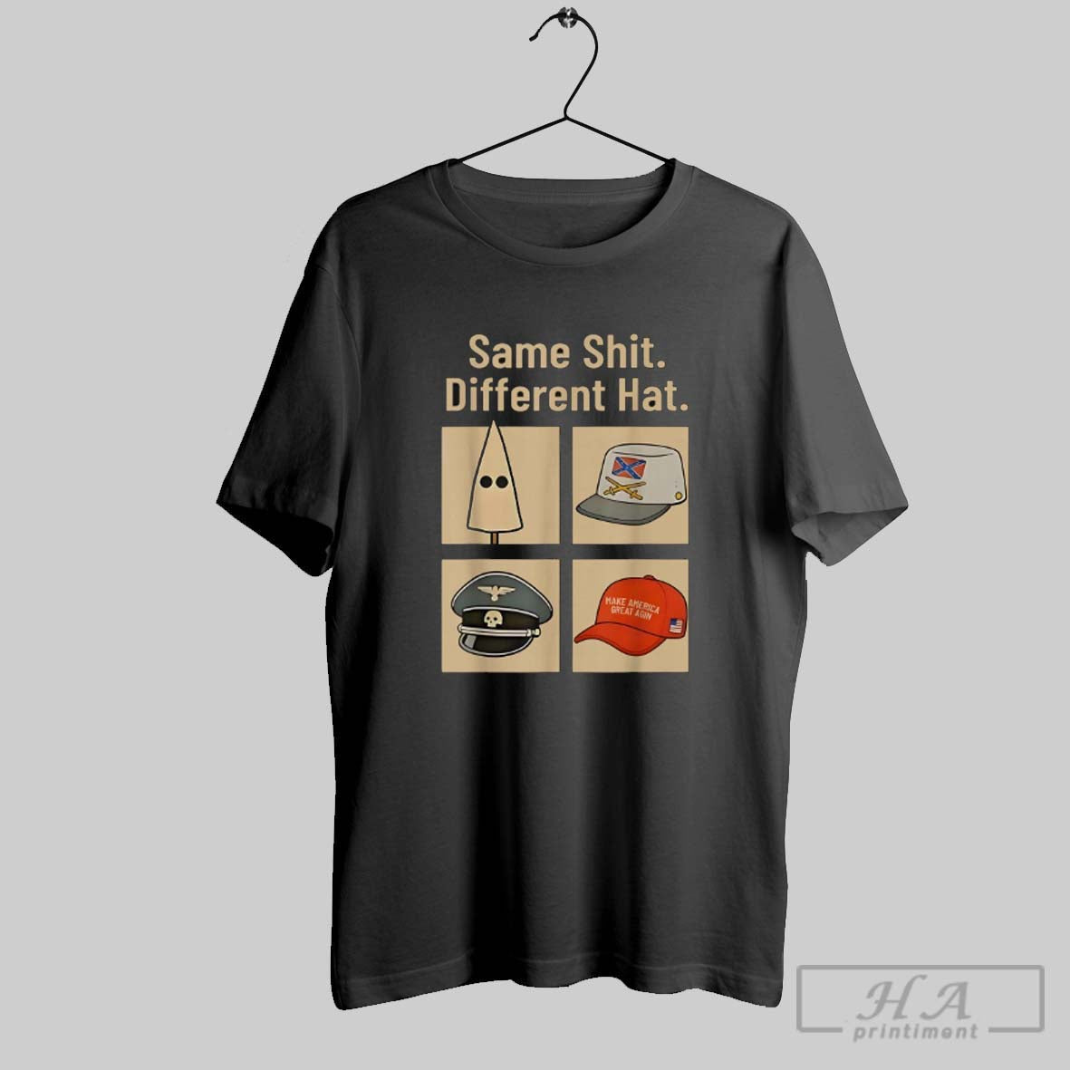 Official Same Shit Different Hat Ku Klux Klan Maga - Adult & Kids T-Shirts, Sweatshirts & Hoodies apparel design preview 1