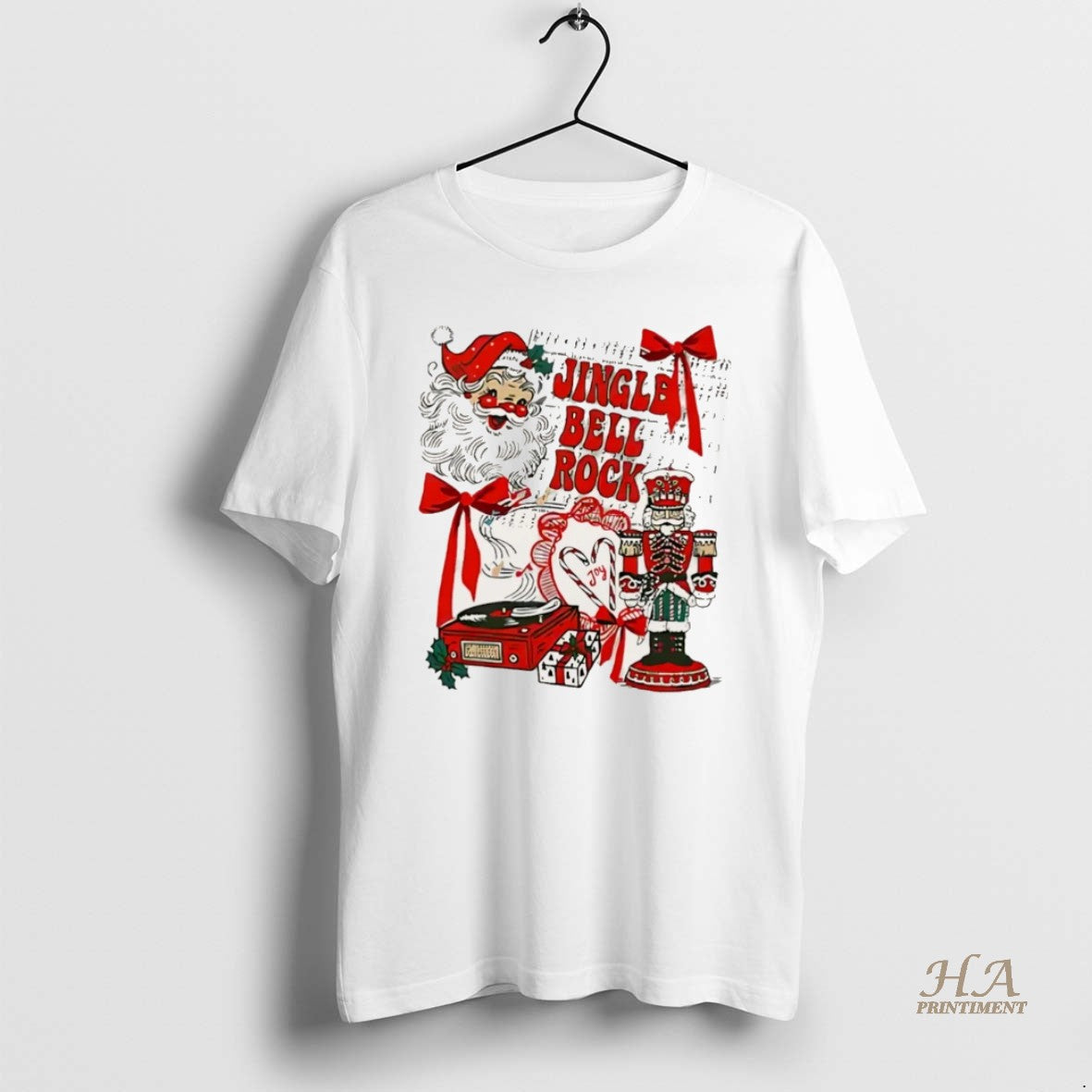 Official Santa Jingle Bell Rock Christmas 2025 - Adult & Kids T-Shirts, Sweatshirts & Hoodies apparel design preview 1