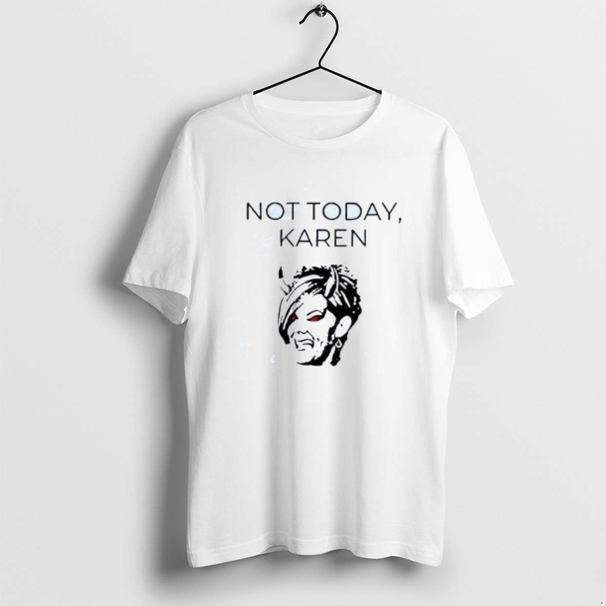 Official Satan Not Today Karen - Adult & Kids T-Shirts, Sweatshirts & Hoodies apparel design preview 1