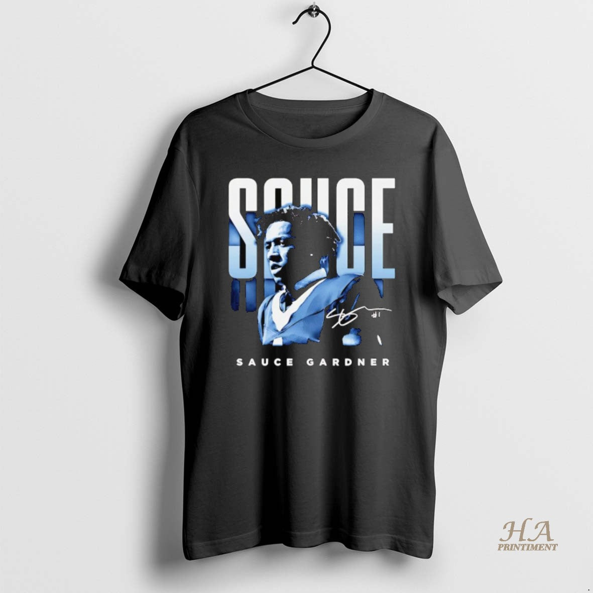 Official Sauce Gardner Portrait Signature - Adult & Kids T-Shirts, Sweatshirts & Hoodies apparel design preview 1