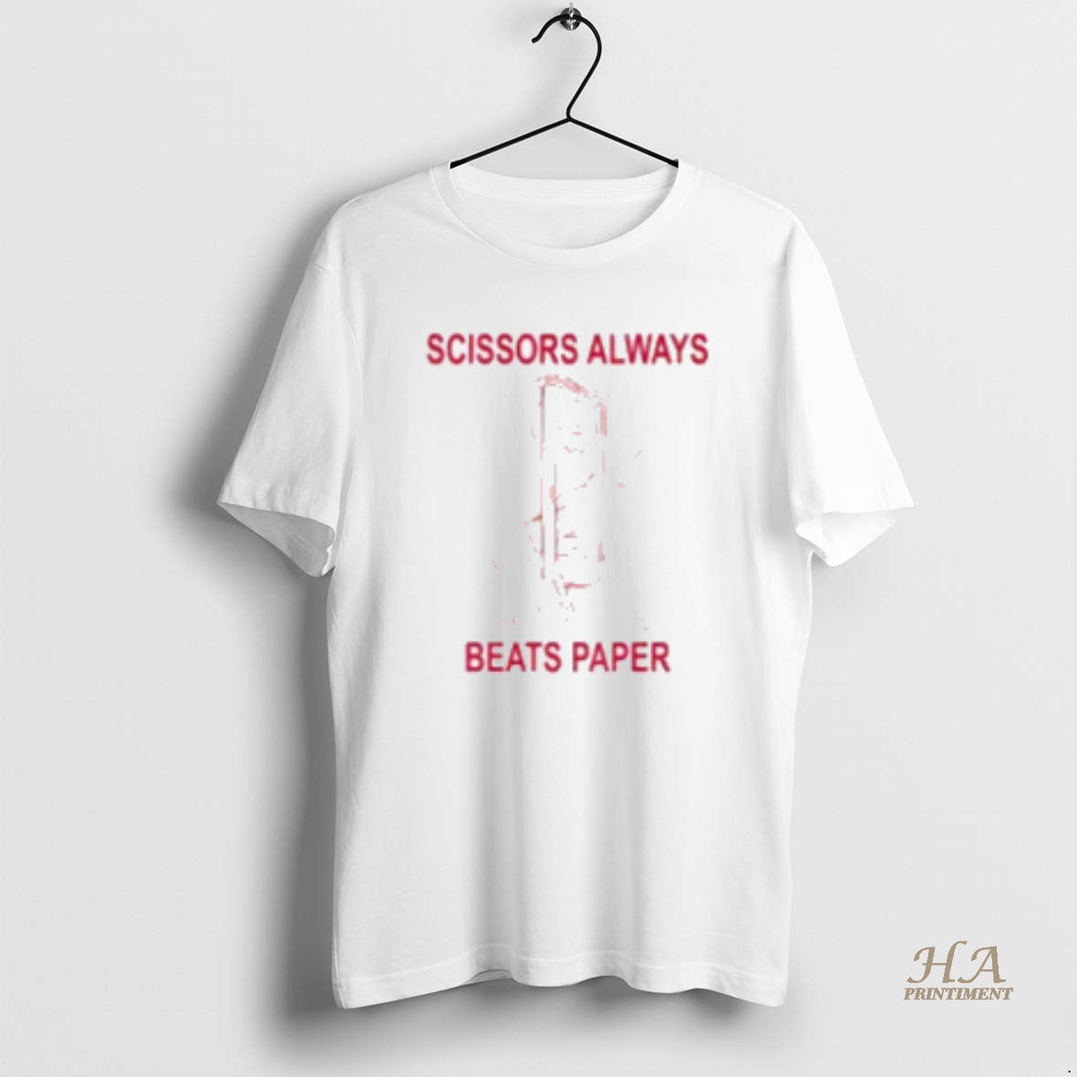 Official Scissors Always Beats Paper - Adult & Kids T-Shirts, Sweatshirts & Hoodies apparel design preview 1