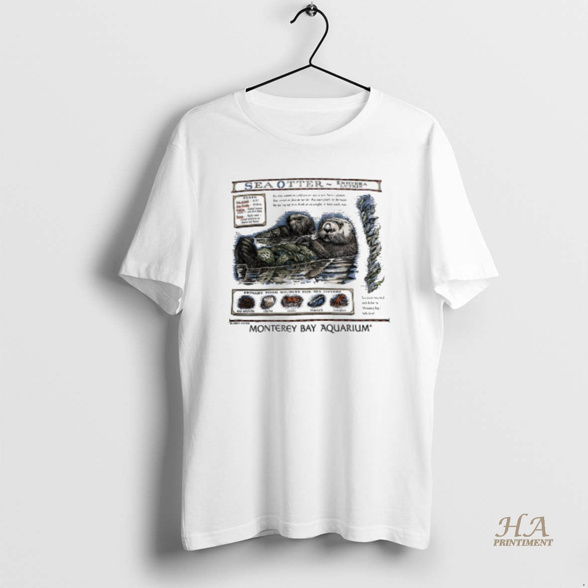 Official Sea Otter Enhydra Lutris Monterey Bay - Adult & Kids T-Shirts, Sweatshirts & Hoodies apparel design preview 1