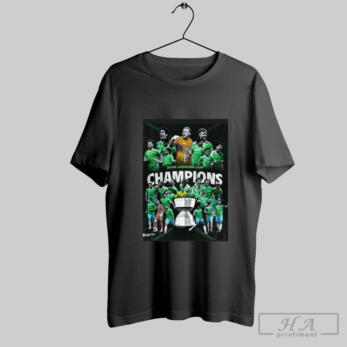 Official Seattle Sounders 2025 Leagues Cup Champions - Adult & Kids T-Shirts, Sweatshirts & Hoodies apparel design preview 1