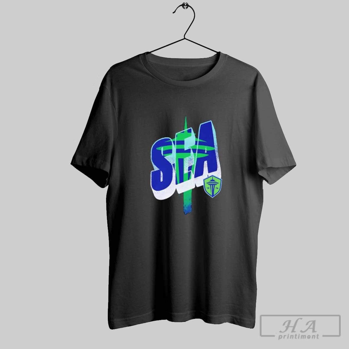 Official Seattle Sounders Fc Wave Bold - Adult & Kids T-Shirts, Sweatshirts & Hoodies apparel design preview 1