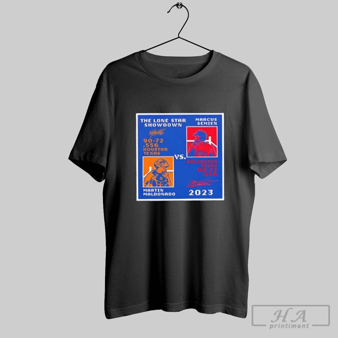 Official Semien Maldolado Lone Star Showdown - Adult & Kids T-Shirts, Sweatshirts & Hoodies apparel design preview 1