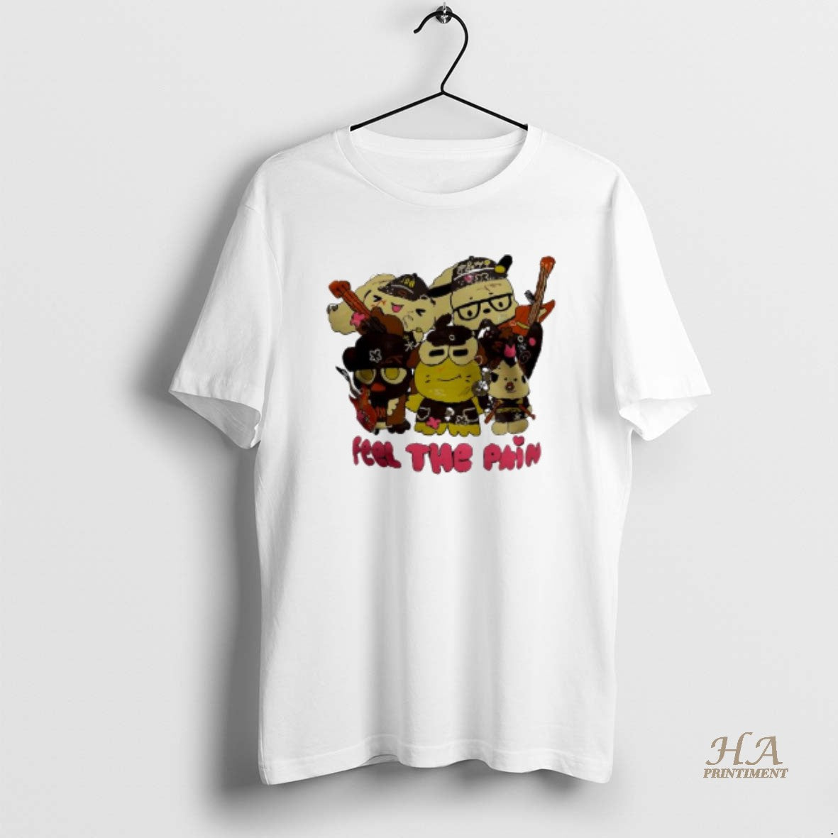 Official Several Cartoon Characters Feel The Pain - Adult & Kids T-Shirts, Sweatshirts & Hoodies apparel design preview 1