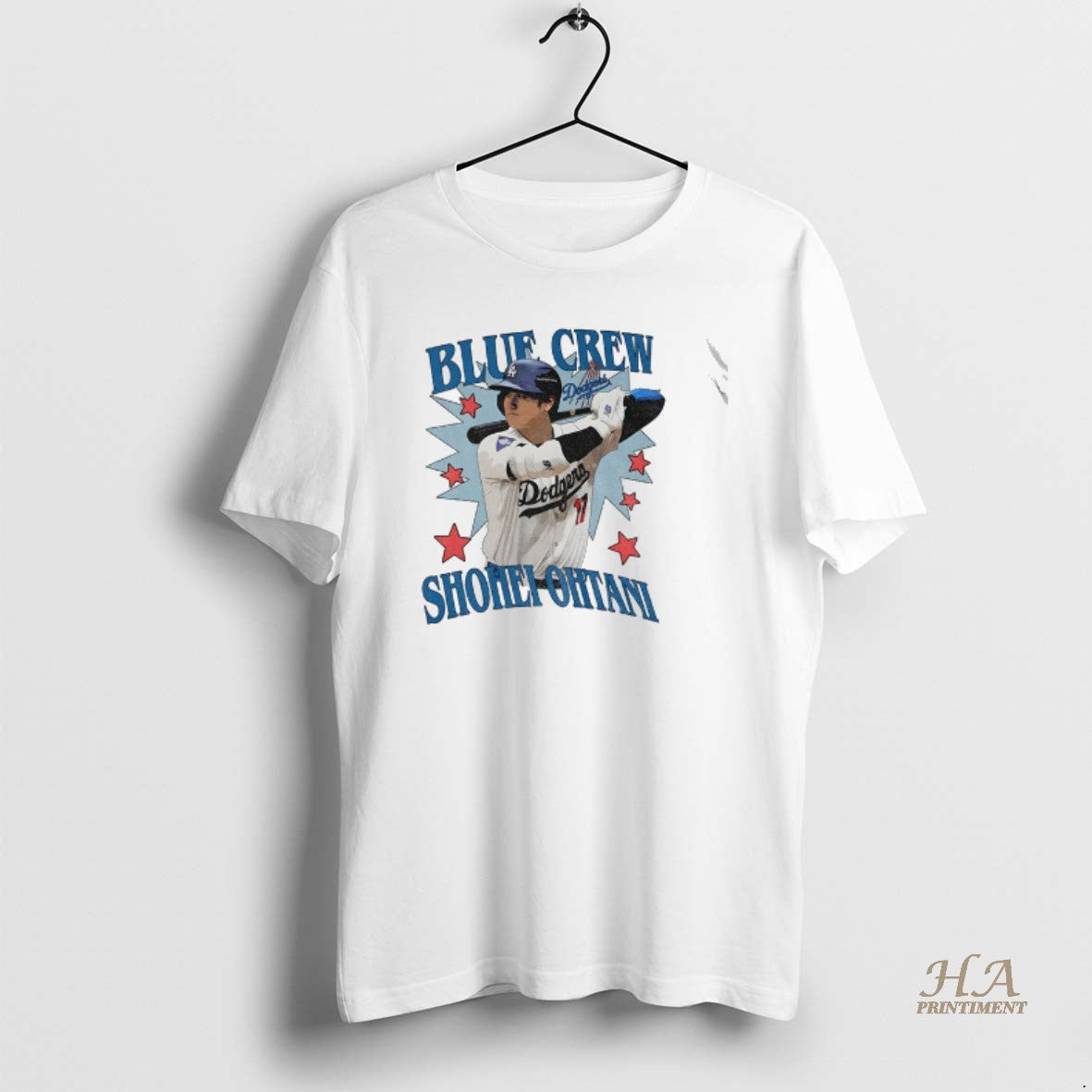 Official Shohei Ohtani Blue Crew Los Angeles Dodgers - Adult & Kids T-Shirts, Sweatshirts & Hoodies apparel design preview 1