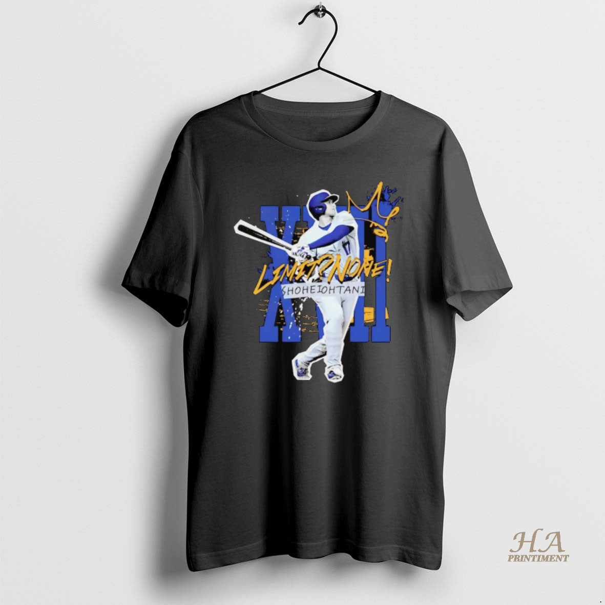 Official Shohei Ohtani No Limit Los Angeles Dodgers - Adult & Kids T-Shirts, Sweatshirts & Hoodies apparel design preview 1