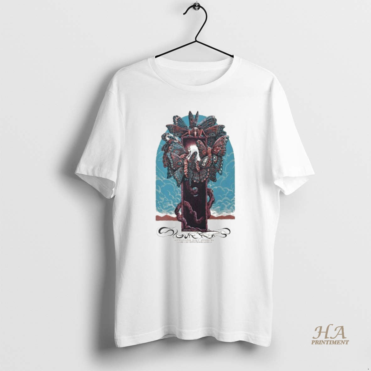 Official Sigur Ros Nov 14 Portland Or 2025 Tour Moth - Adult & Kids T-Shirts, Sweatshirts & Hoodies apparel design preview 1