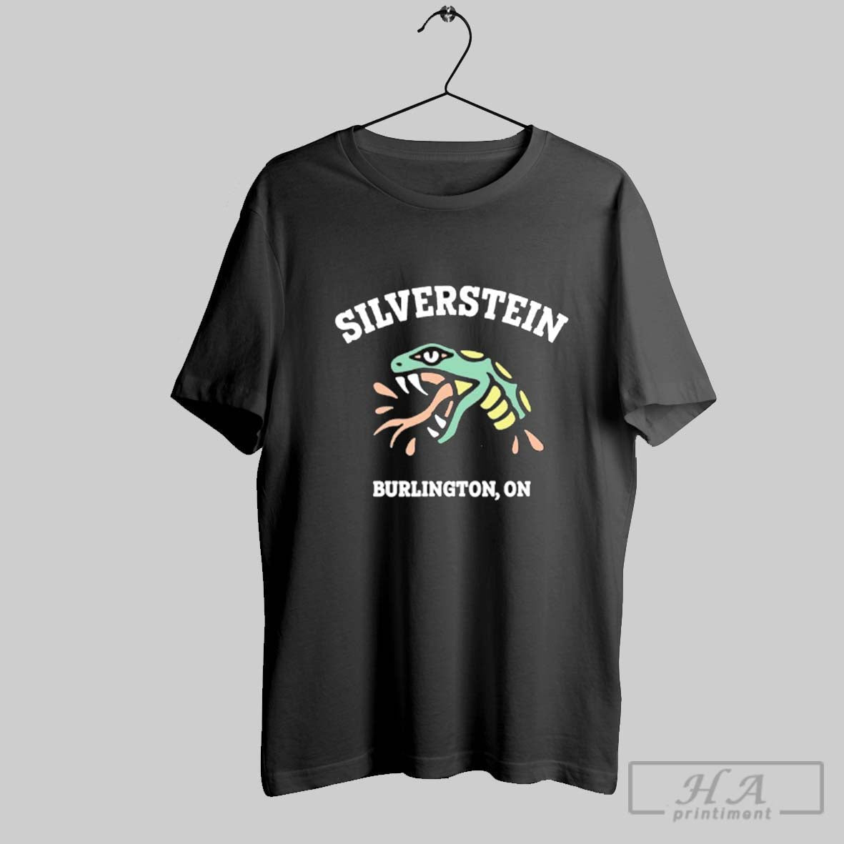 Official Silverstein Burlington On Snake Head - Adult & Kids T-Shirts, Sweatshirts & Hoodies apparel design preview 1