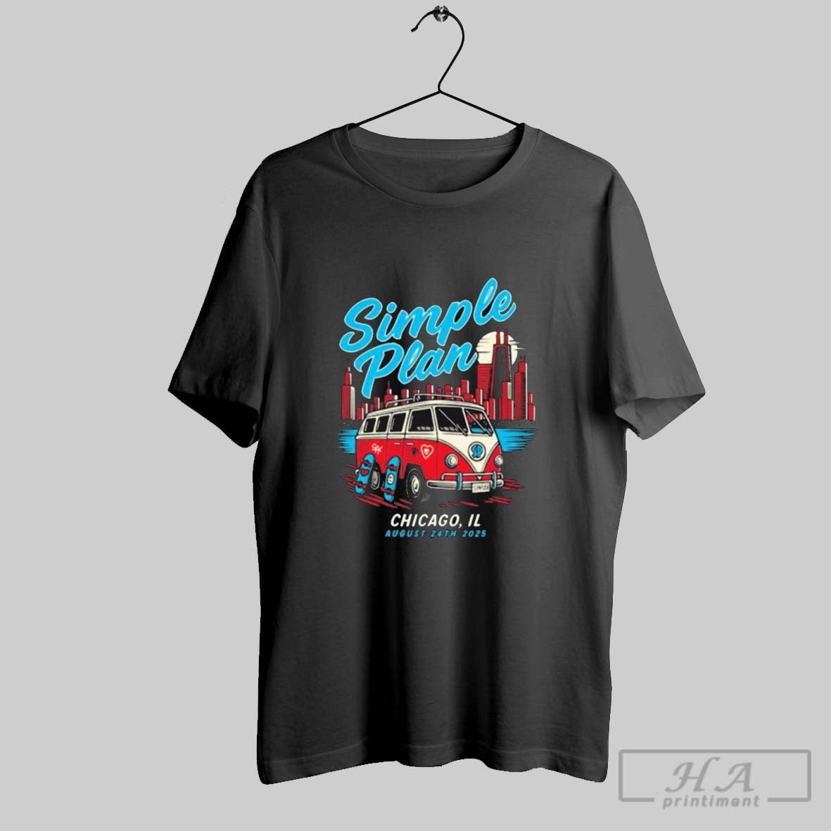 Official Simple Plan August 24th 2025 Chicago Il Tour - Adult & Kids T-Shirts, Sweatshirts & Hoodies apparel design preview 1