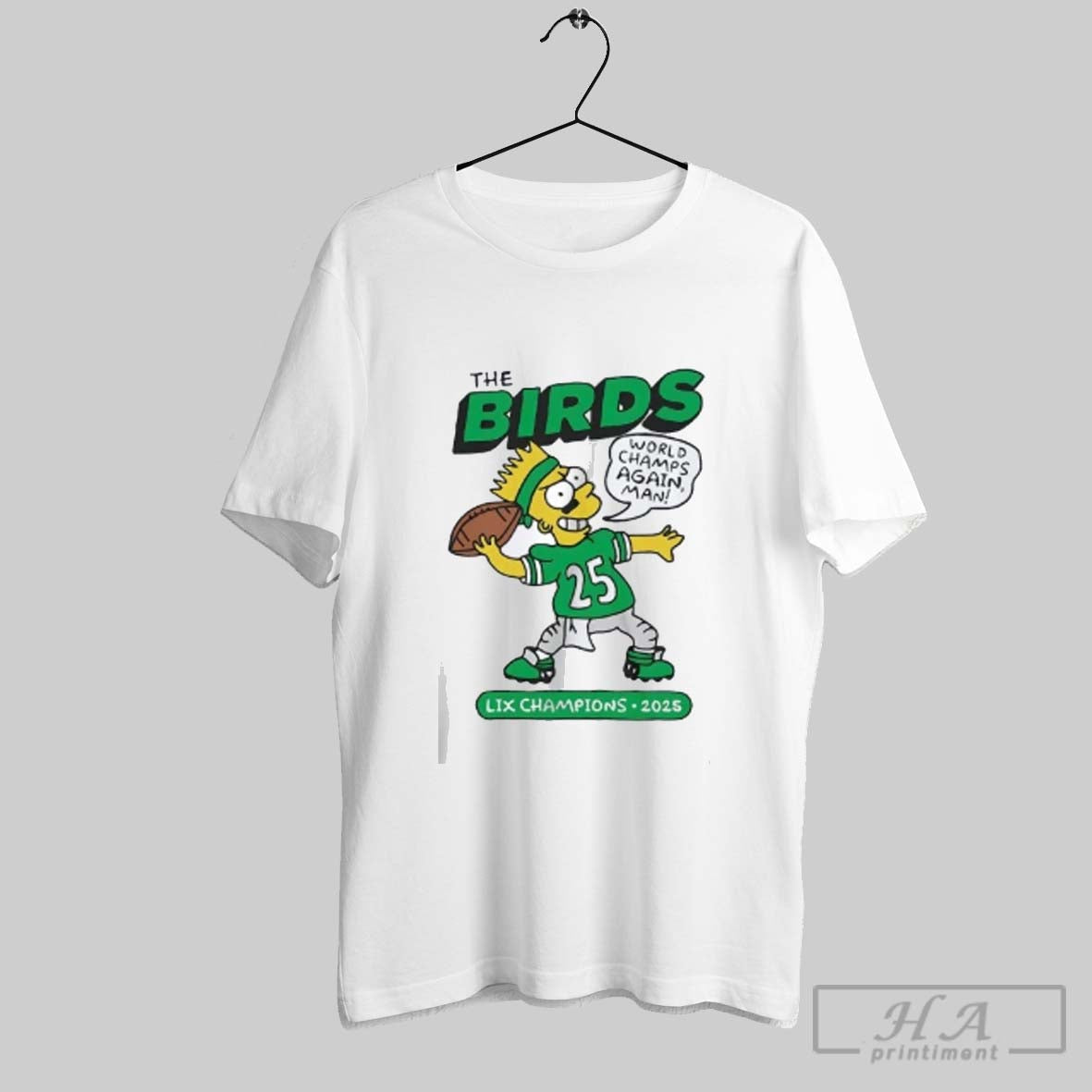 Official Simpson The Birds World Champs Again Lix - Adult & Kids T-Shirts, Sweatshirts & Hoodies apparel design preview 1
