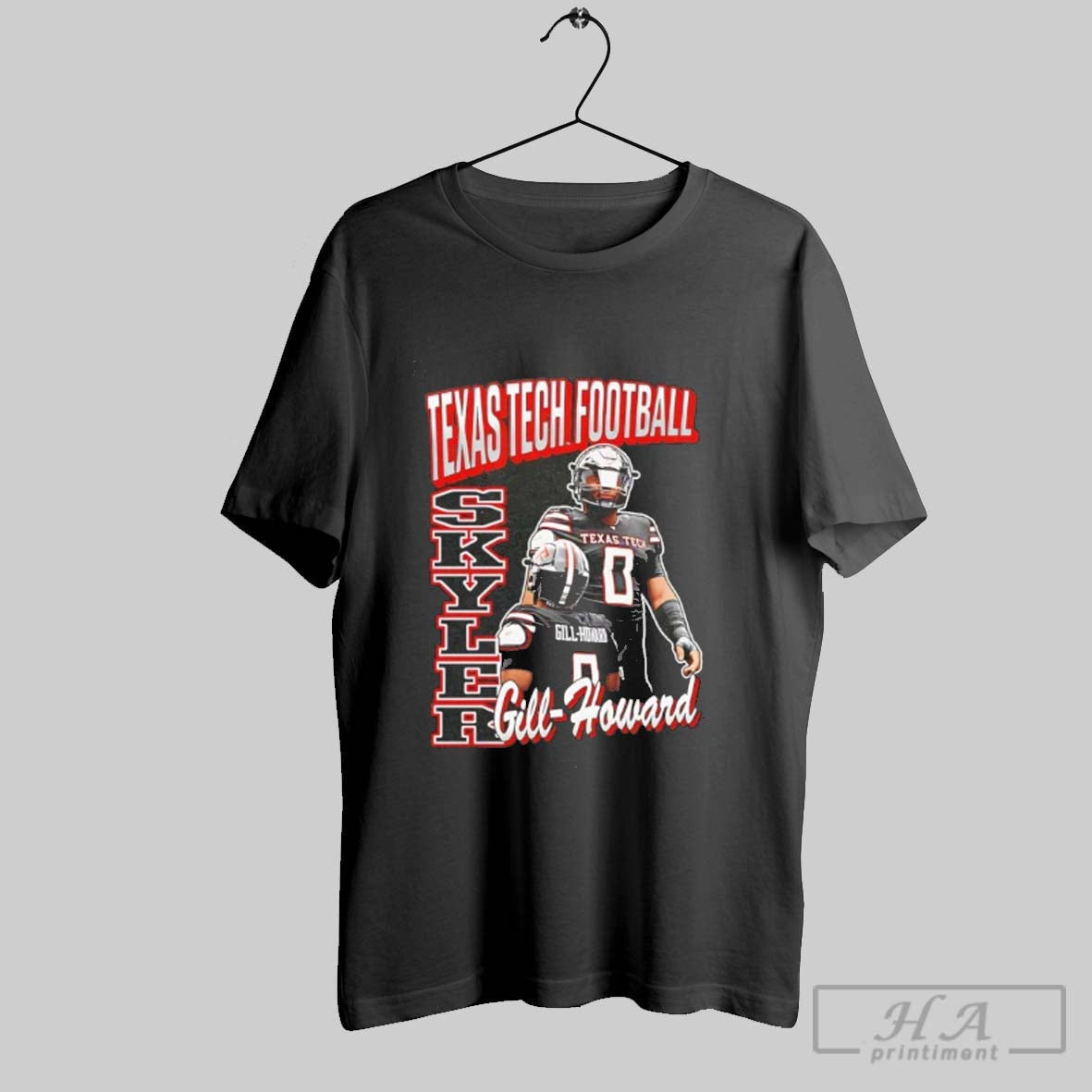 Official Skyler Gill Howard Texas Tech Red Raiders - Adult & Kids T-Shirts, Sweatshirts & Hoodies apparel design preview 1