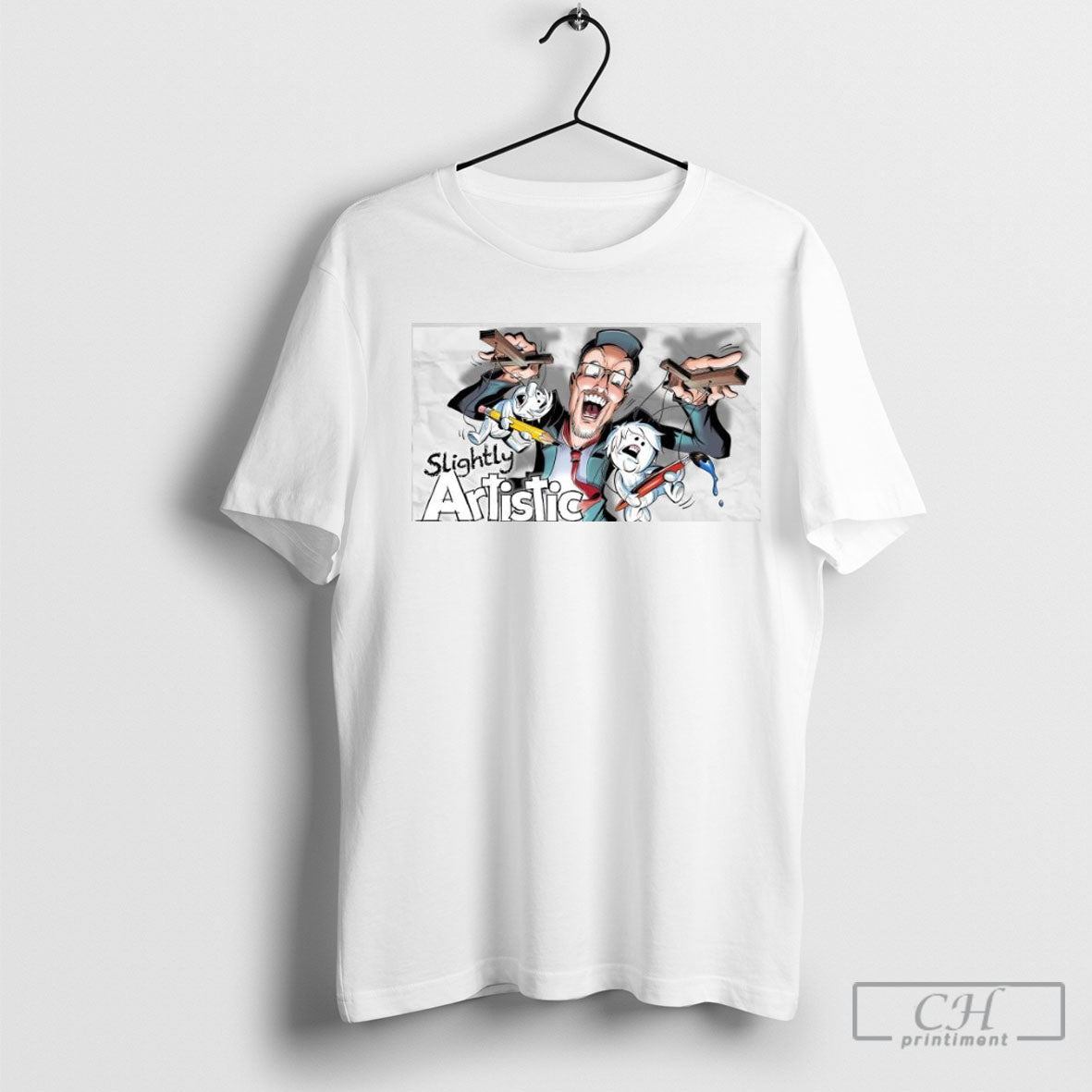 Official Slightly Artistic With Doug Walker - Adult & Kids T-Shirts, Sweatshirts & Hoodies apparel design preview 1