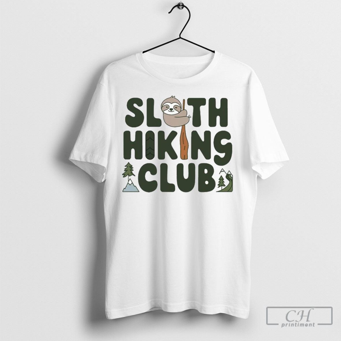 Official Sloth Hiking Club Sweater - Adult & Kids T-Shirts, Sweatshirts & Hoodies apparel design preview 1