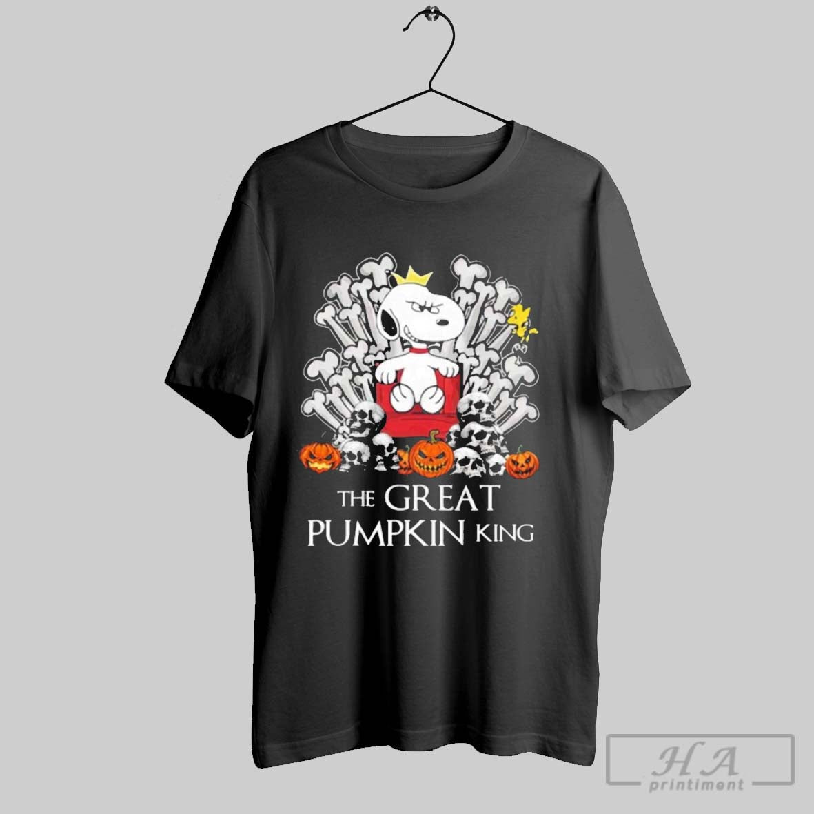 Official Snappy The Great Pumpkin King - Adult & Kids T-Shirts, Sweatshirts & Hoodies apparel design preview 1