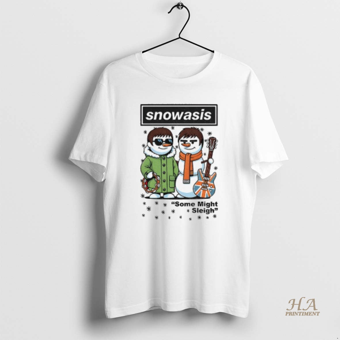 Official Snowasis Some Might Sleigh Christmas - Adult & Kids T-Shirts, Sweatshirts & Hoodies apparel design preview 1