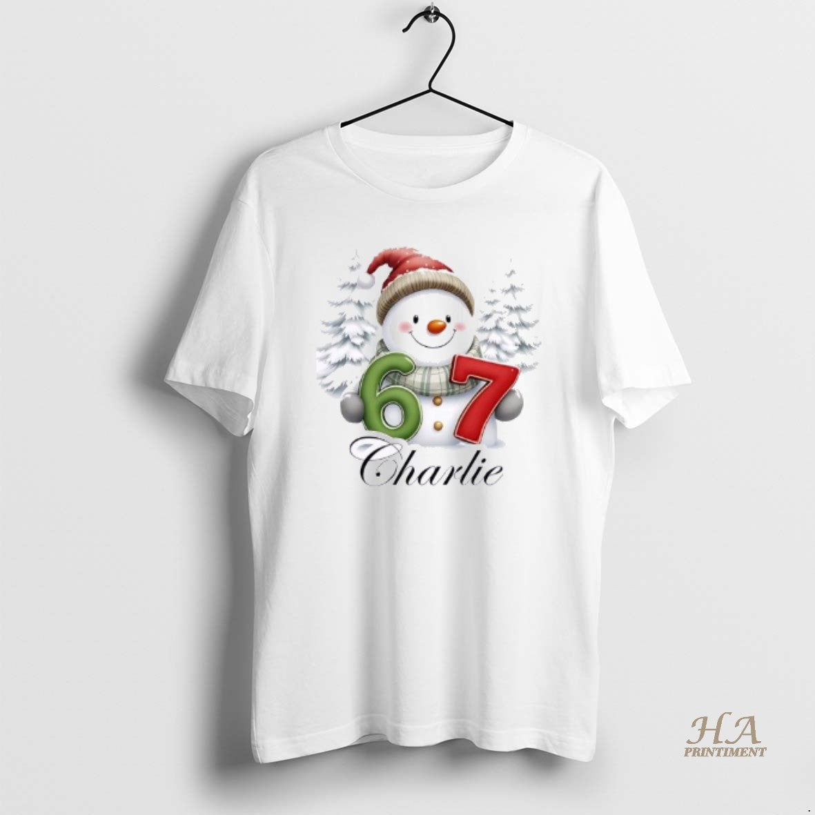 Official Snowman Cute Six Seven Christmas - Adult & Kids T-Shirts, Sweatshirts & Hoodies apparel design preview 1