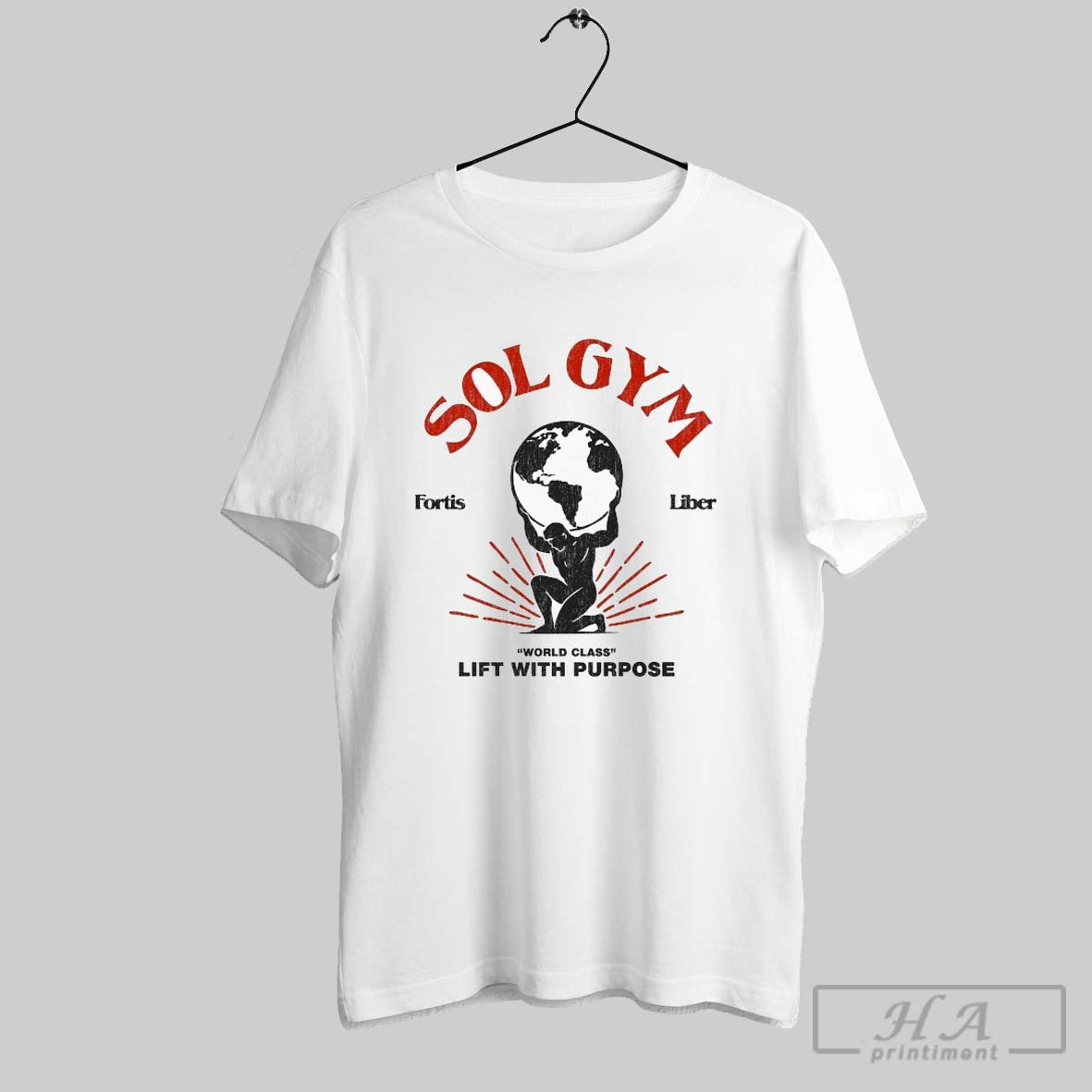 Official Sol Gym Lift With Purpose World Heavyweight - Adult & Kids T-Shirts, Sweatshirts & Hoodies apparel design preview 1