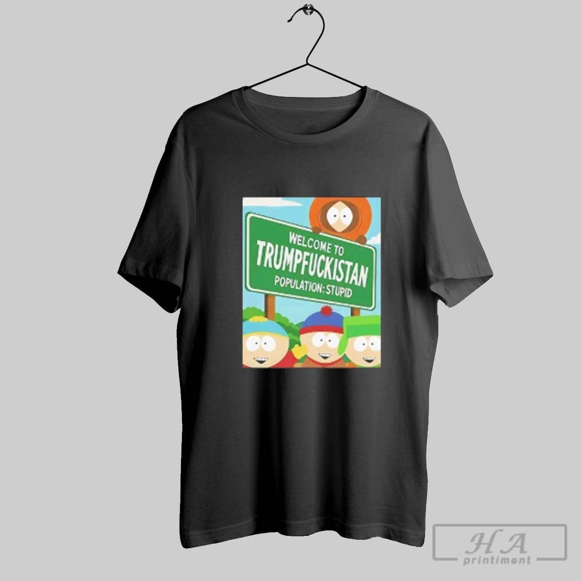 Official South Park Welcome To Trumnpfuckistan - Adult & Kids T-Shirts, Sweatshirts & Hoodies apparel design preview 1