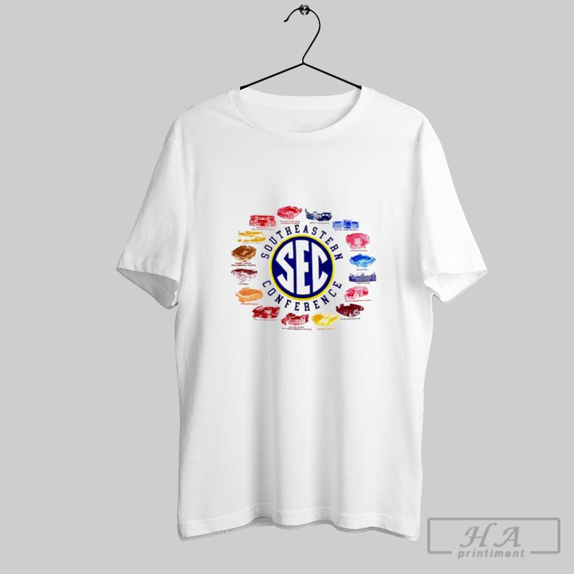 Official Southeastern Conference 16 College Football - Adult & Kids T-Shirts, Sweatshirts & Hoodies apparel design preview 1