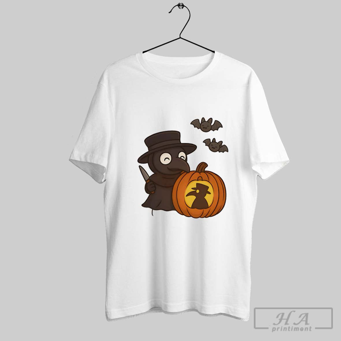 Official Spooky Cute Plague Doctor Pumpkin - Adult & Kids T-Shirts, Sweatshirts & Hoodies apparel design preview 1