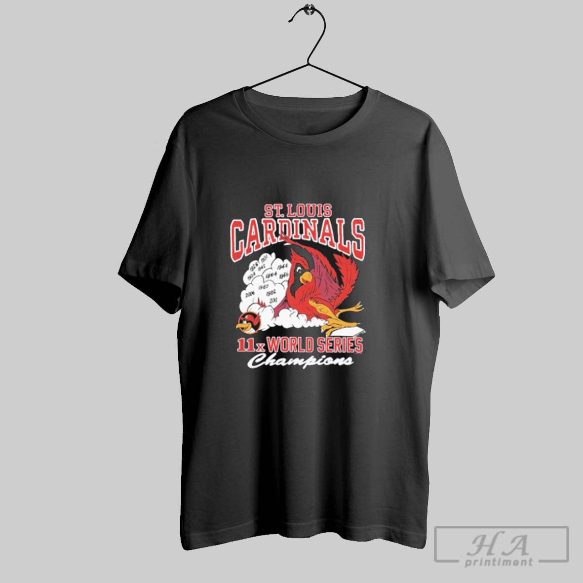 Official St Louis Cardinals 11x Ws Champions Hyper - Adult & Kids T-Shirts, Sweatshirts & Hoodies apparel design preview 1