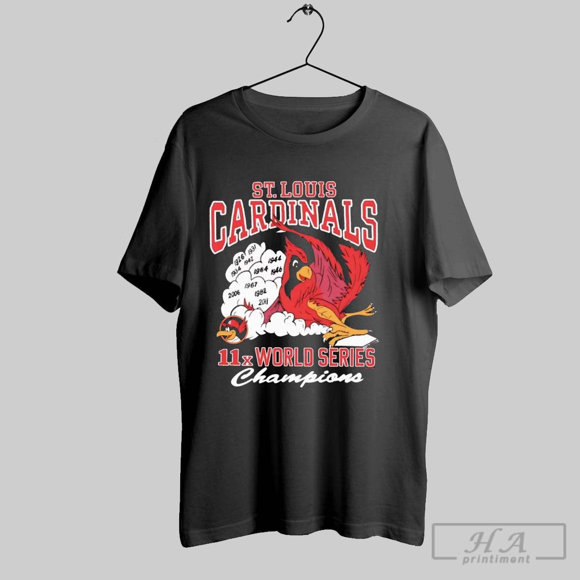 Official St Louis Cardinals 11x World Series - Adult & Kids T-Shirts, Sweatshirts & Hoodies apparel design preview 1