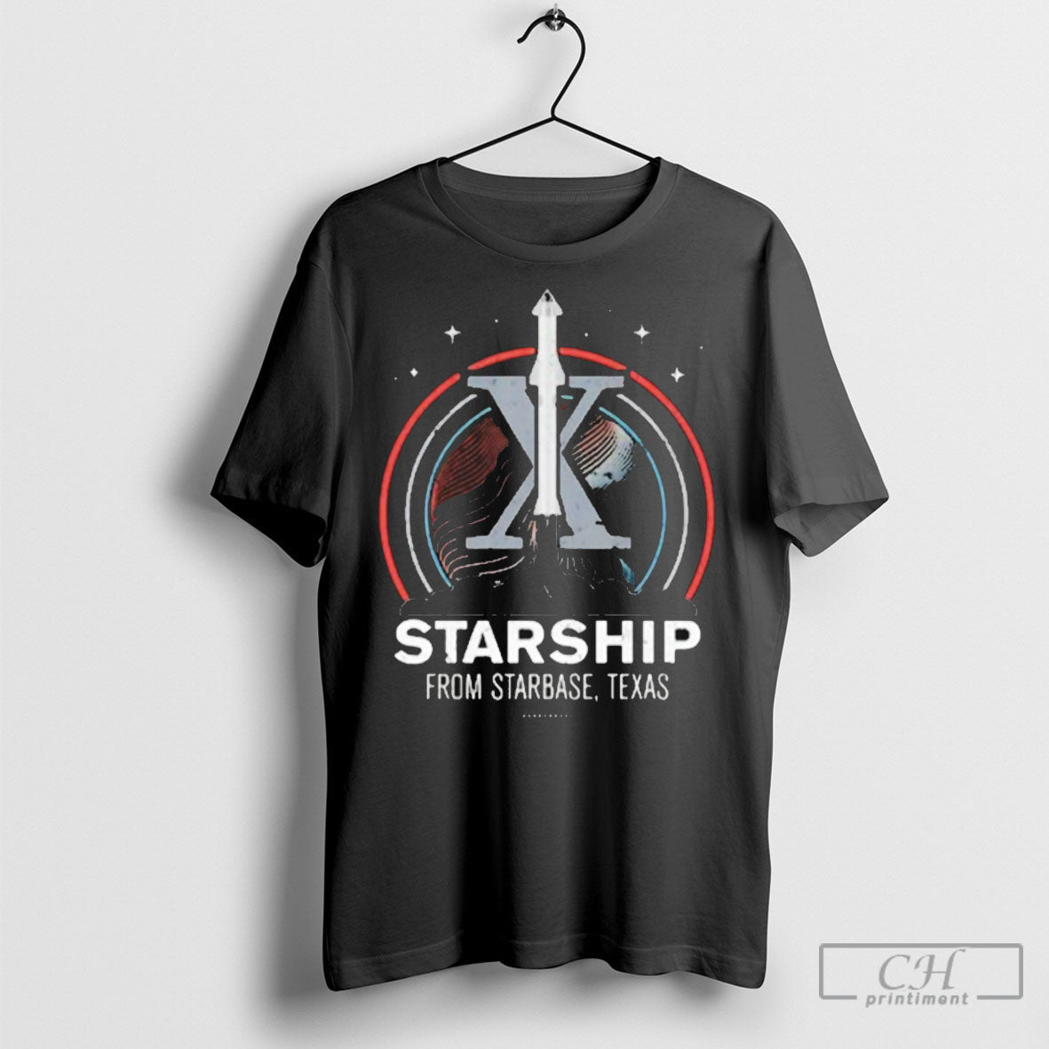 Official Starship From Starbase Texas X - Adult & Kids T-Shirts, Sweatshirts & Hoodies apparel design preview 1