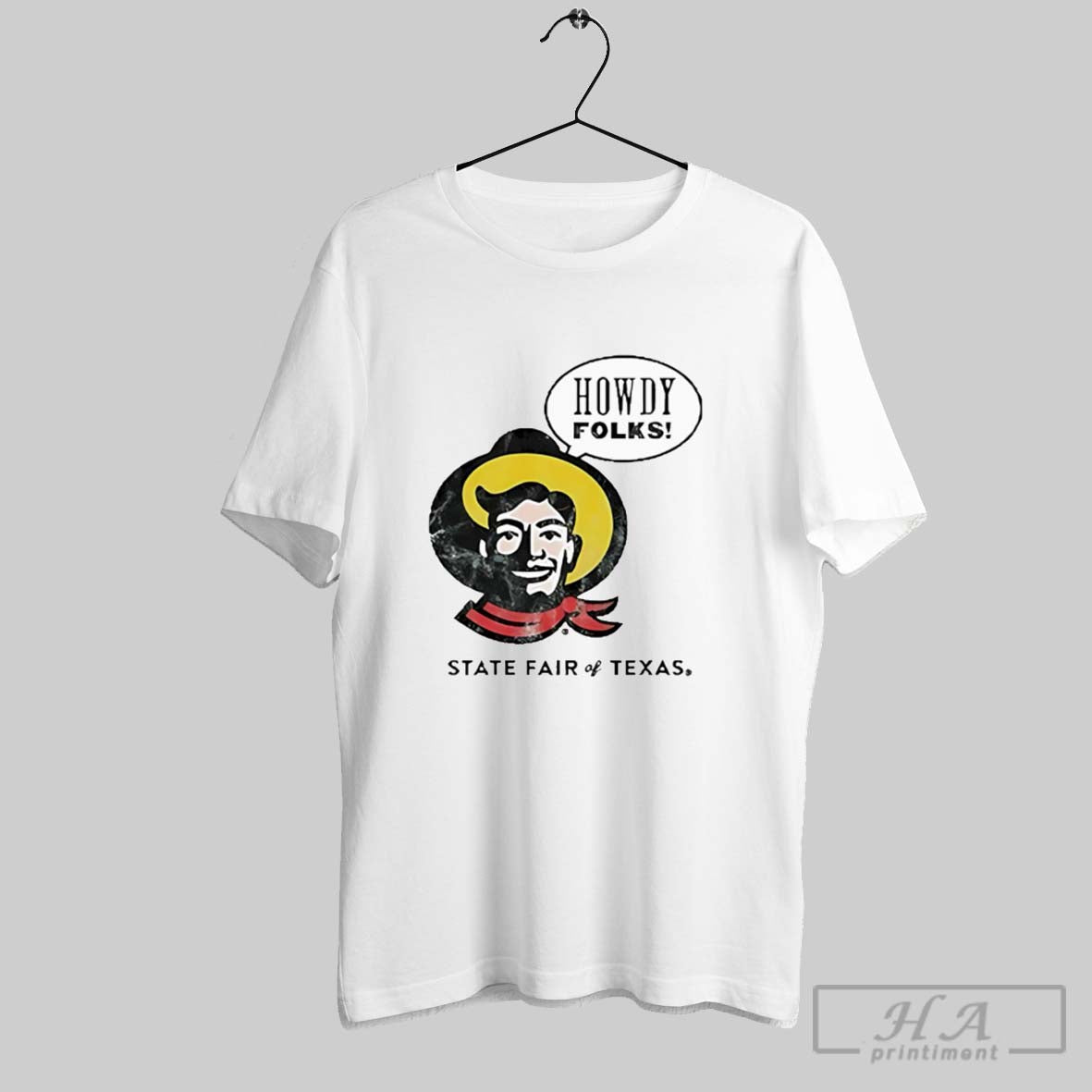 Official State Fair Of Texas Howdy Folks Cowboy - Adult & Kids T-Shirts, Sweatshirts & Hoodies apparel design preview 1