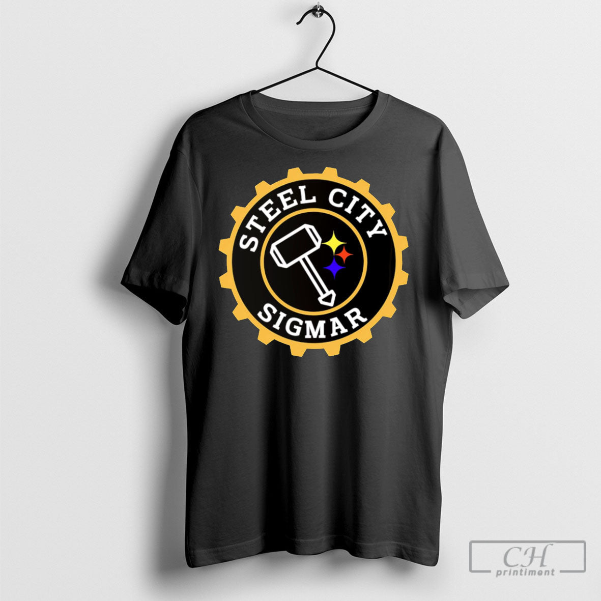 Official Steel City Sigmar - Adult & Kids T-Shirts, Sweatshirts & Hoodies apparel design preview 1