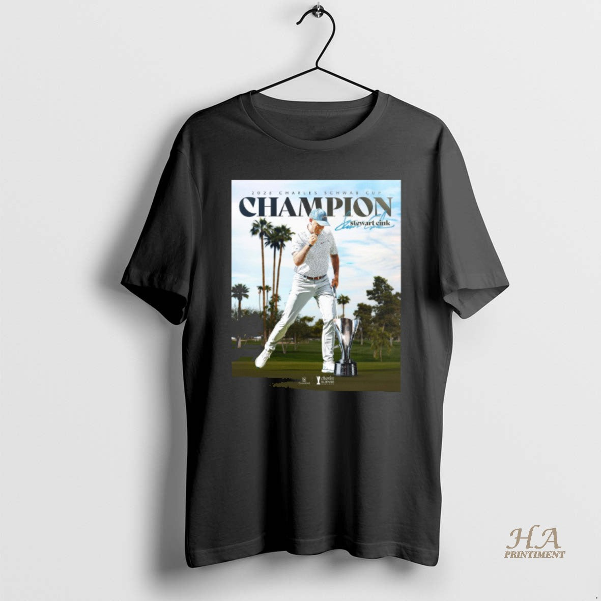 Official Stewart Cink 2025 Charles Schwab Cup - Adult & Kids T-Shirts, Sweatshirts & Hoodies apparel design preview 1