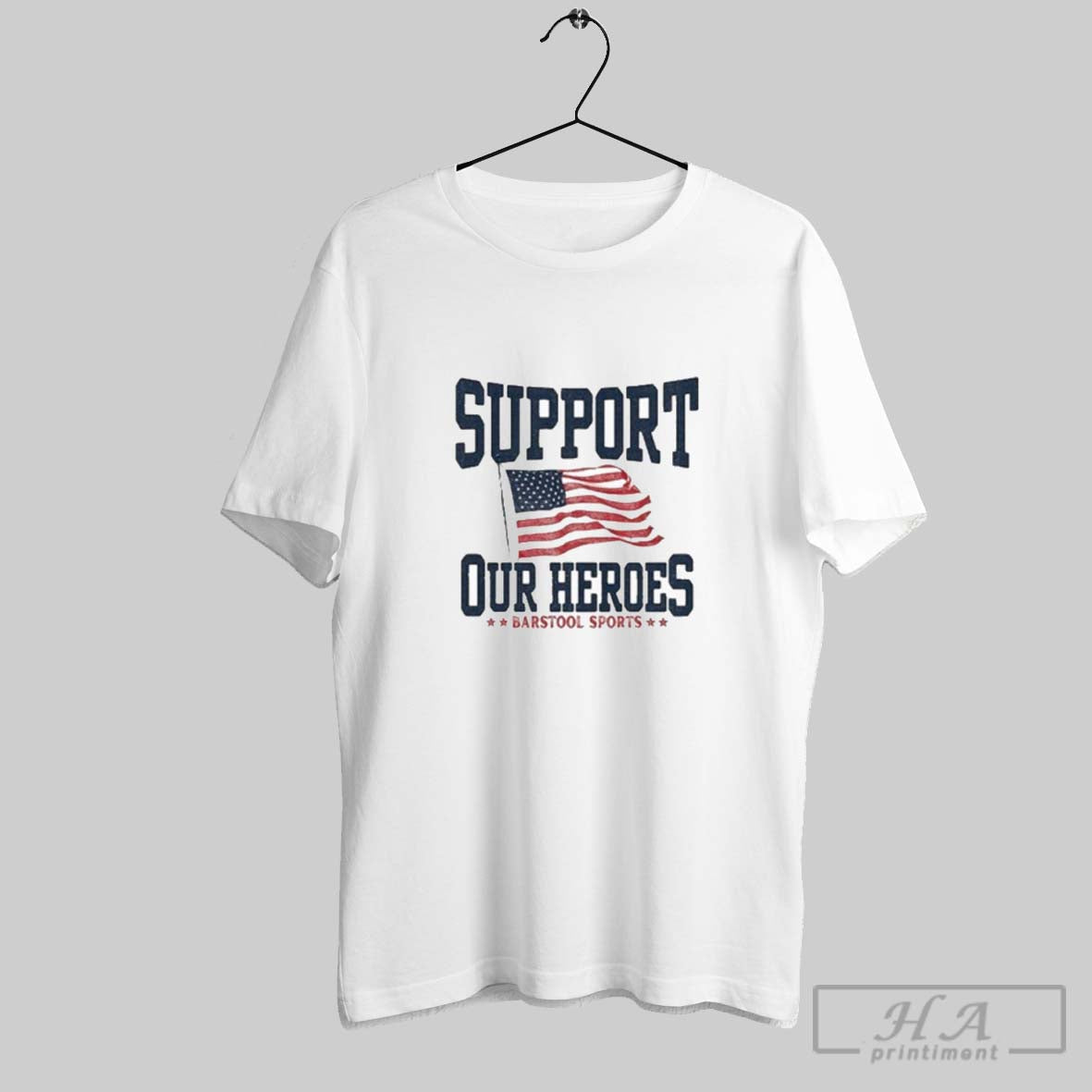 Official Support Our Heroes Barstool Sports - Adult & Kids T-Shirts, Sweatshirts & Hoodies apparel design preview 1