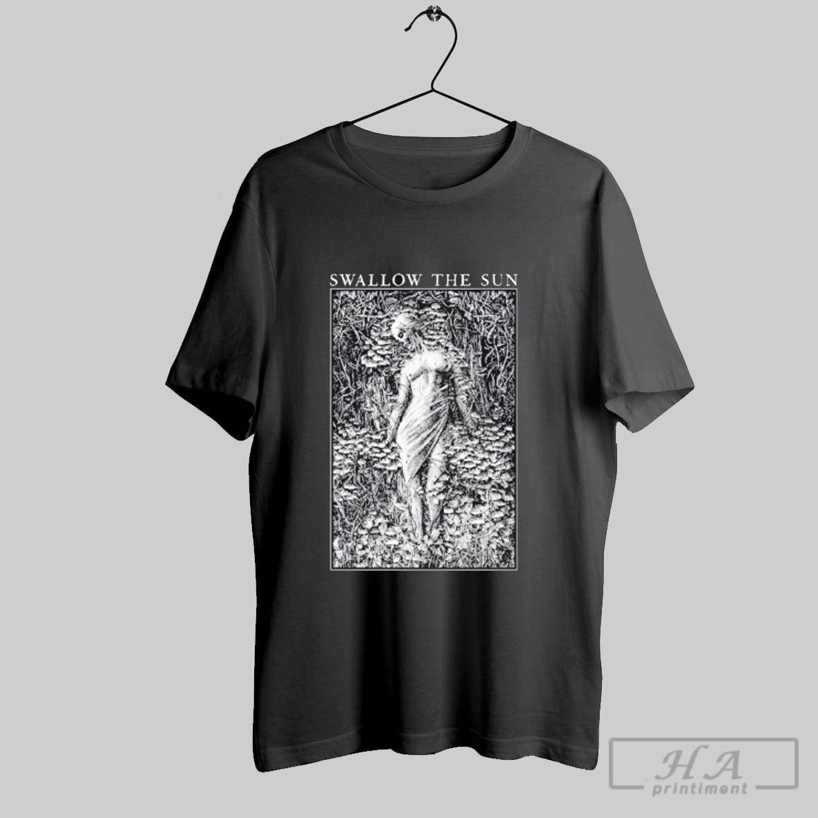 Official Swallow The Sun Death Tore Cut Flesh From My - Adult & Kids T-Shirts, Sweatshirts & Hoodies apparel design preview 1