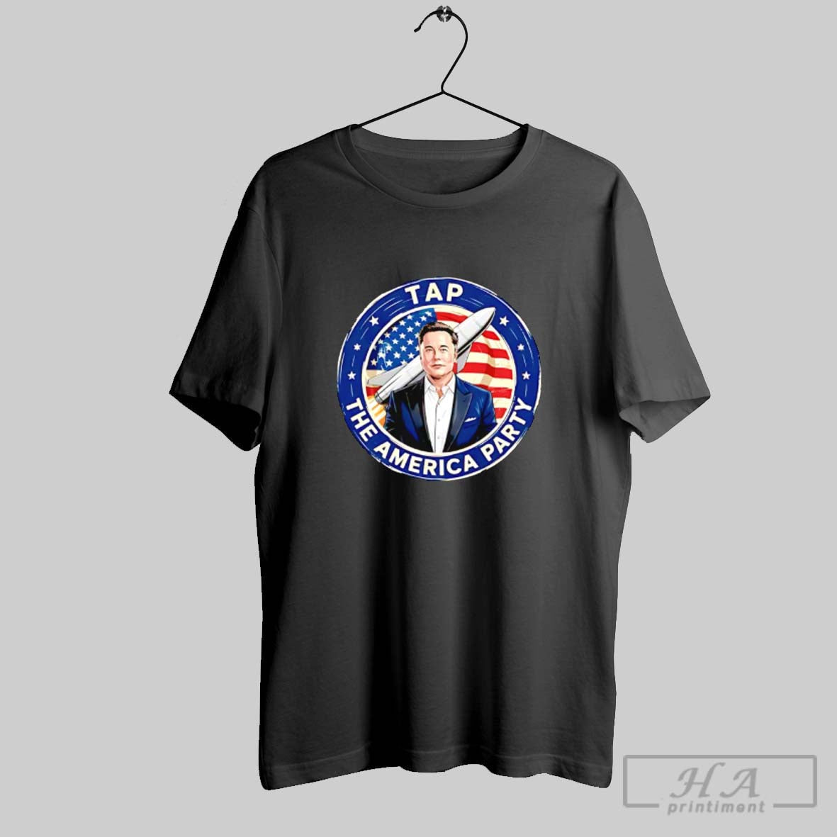 Official Tap The America Party Elon Musk - Adult & Kids T-Shirts, Sweatshirts & Hoodies apparel design preview 1