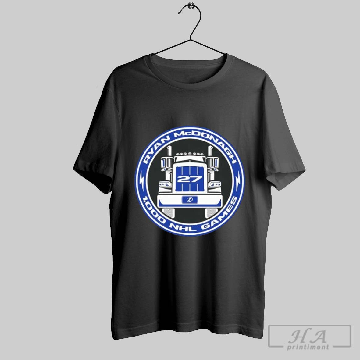 Official Tampa Bay Lightning 27 Ryan Mcdonagh 1000 - Adult & Kids T-Shirts, Sweatshirts & Hoodies apparel design preview 1