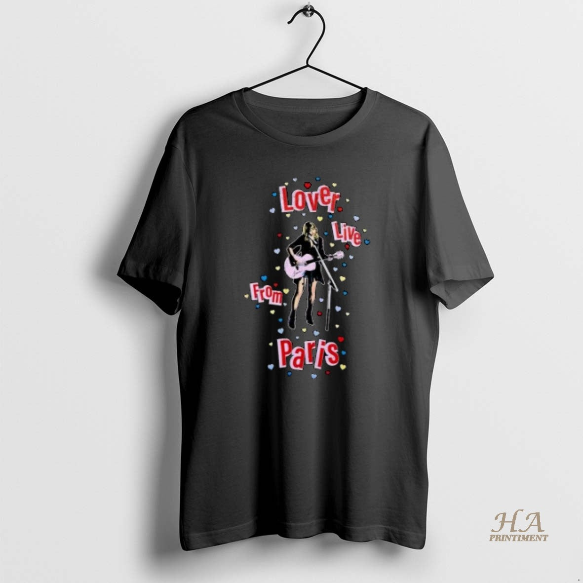 Official Taylor Lover Live From Paris Circle Black - Adult & Kids T-Shirts, Sweatshirts & Hoodies apparel design preview 1